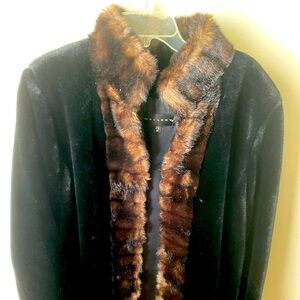 Beautiful Faux Fur full length dress coat size Medium.